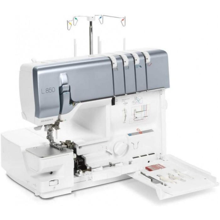 Bernina L-850 - Tagliacuci 4 fili con infilatura ad aria