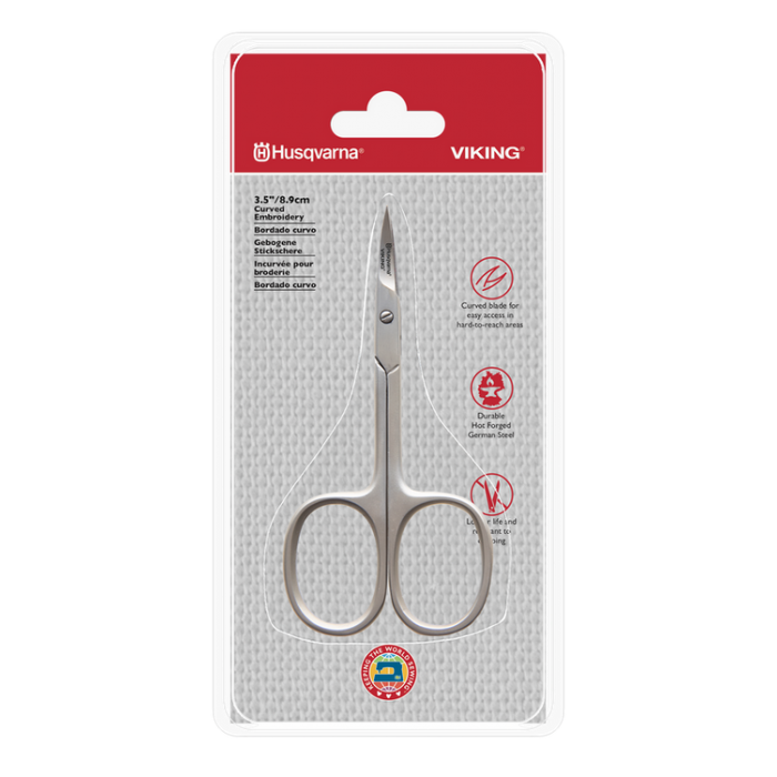 Xsor Forbici da Ricamo e Quilting con Punta Curva – 14 x 4,5 cm EL-014