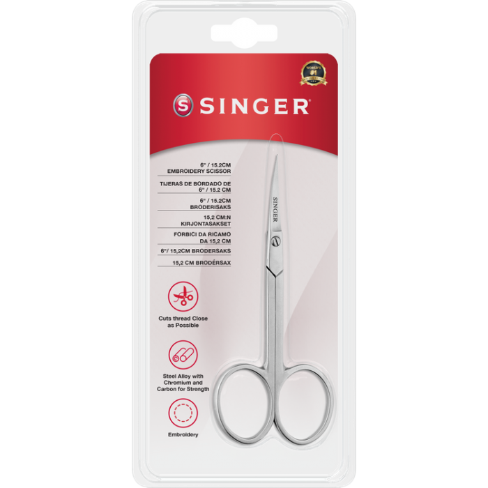 Singer 250048702 Forbice Ricamo Doppia Curva Da 6"/15,2 Cm - Foto 7