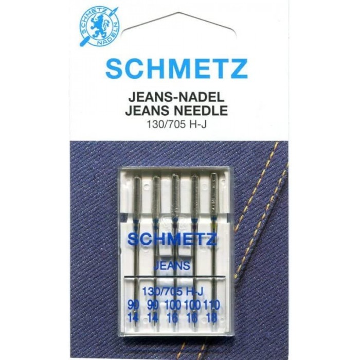 SCHMETZ Aghi per macchine da cucire, 5 Aghi per jeans