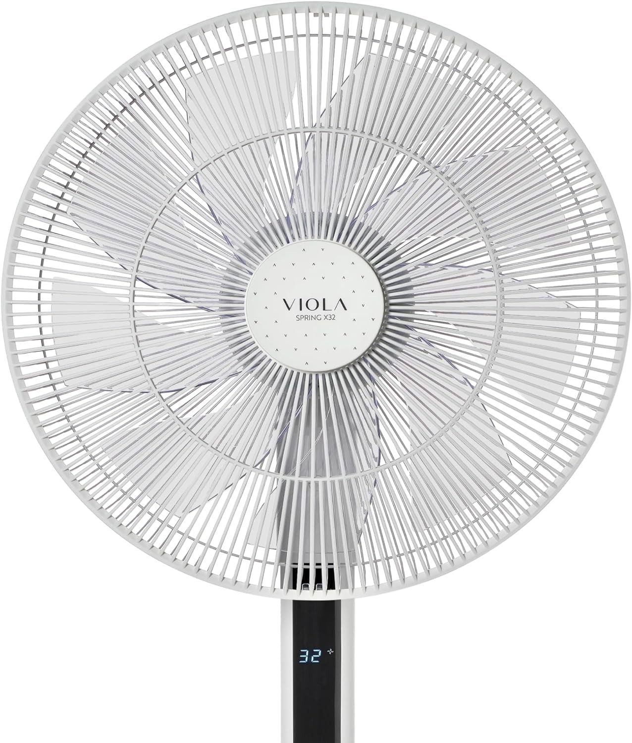 Ventilatore A Piantana VIOLA Silenzioso - Telecomando, Oscillazione 3D, 9 Velocit&agrave;