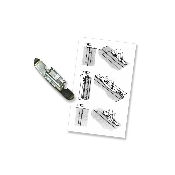 Piedino Per Cerniere Stretto CKPSMS CY-7306-2 - Universale Per Macchine Da Cucire Singer, Janome, Babylock E Altri Modelli A Basso Stelo - 5