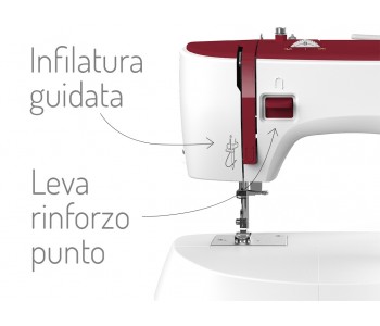 Macchina per cucire Necchi K417A - Semplice infilatura e marcia indietro Macchina per cucire Necchi K417A - Semplice infilatura e marcia indietro